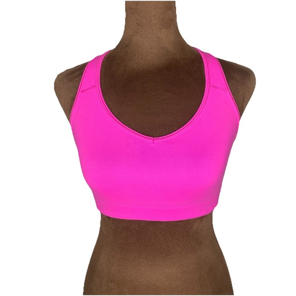 Victoria's Secret Other - Victoria's Secret Sport- VSX Small Yoga Racerback Pullover Sport Bra Mesh Pink